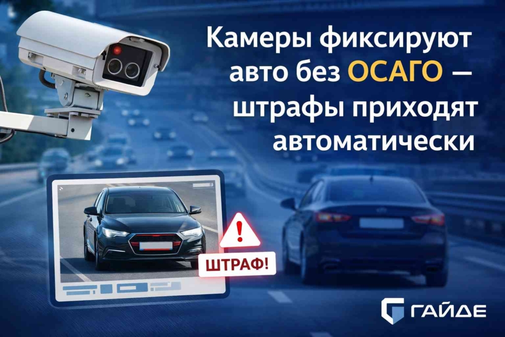 Камеры фиксируют авто без ОСАГО — штрафы приходят автоматически